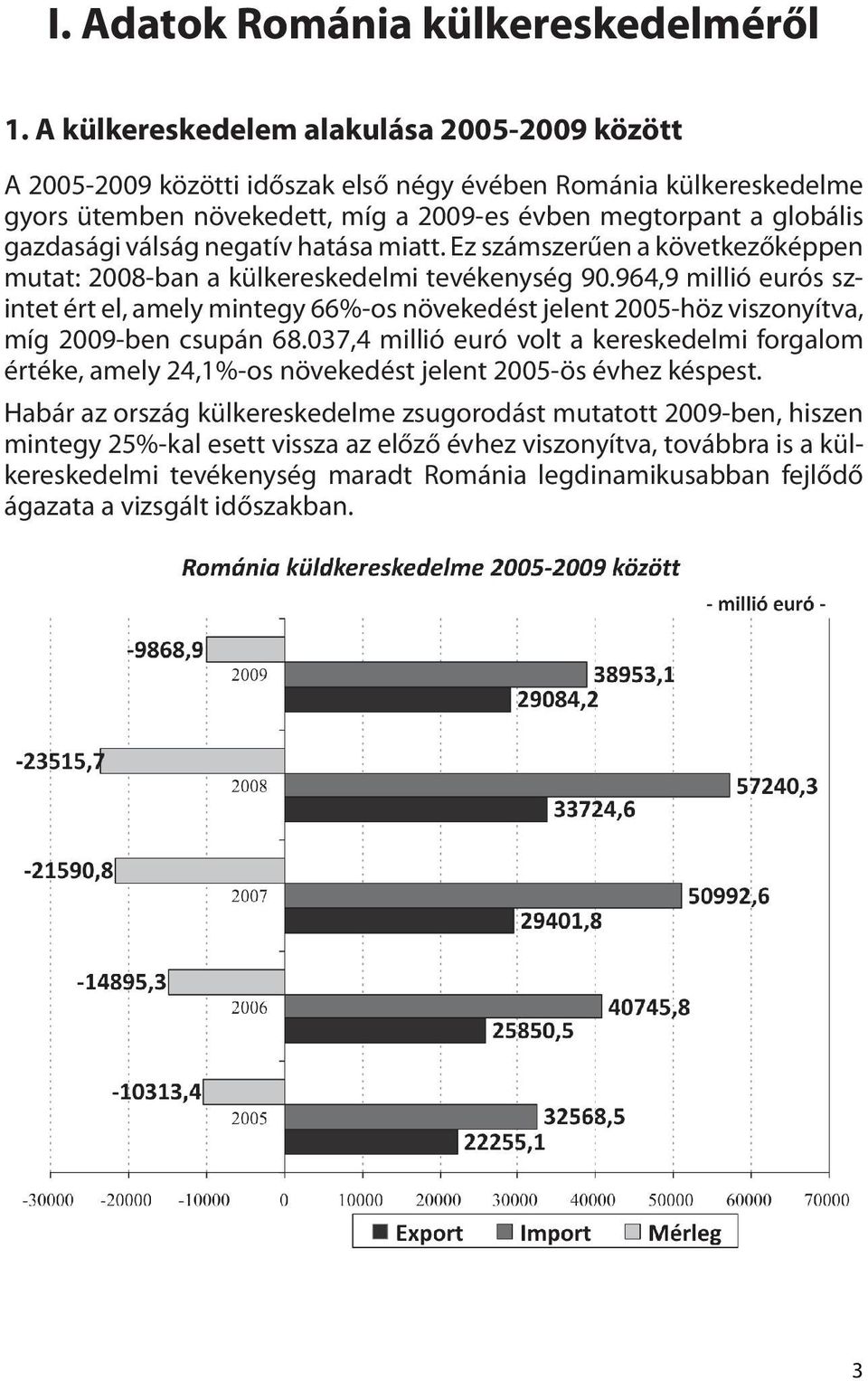 negatív hatása miatt. Ez számszerűen a következőképpen mutat: 2008-ban a külkereskedelmi tevékenység 90.