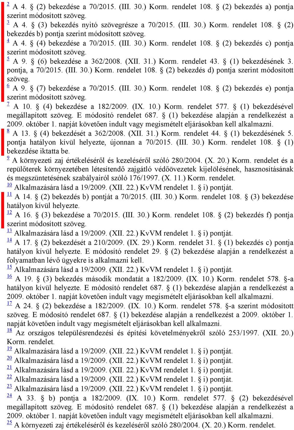 pontja, a 70/2015. (III. 30.) Korm. rendelet 108. (2) bekezdés d) pontja szerint módosított szöveg. 6 A 9. (7) bekezdése a 70/2015. (III. 30.) Korm. rendelet 108. (2) bekezdés e) pontja szerint módosított szöveg.