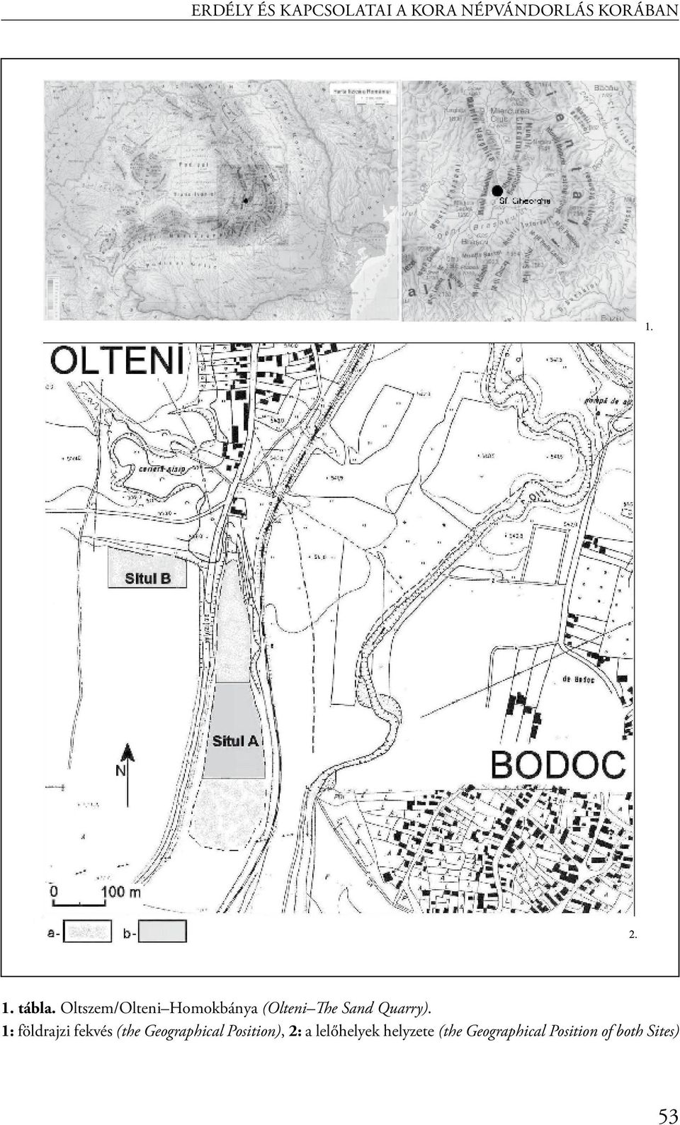 1: földrajzi fekvés (the Geographical Position), 2: a