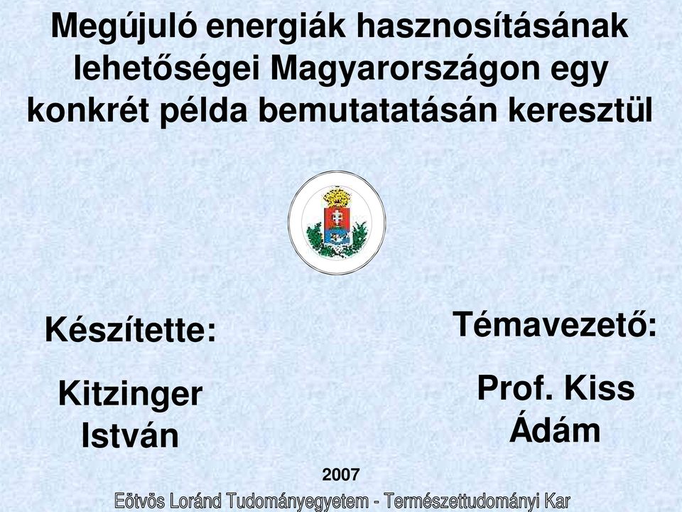 példa bemutatatásán keresztül