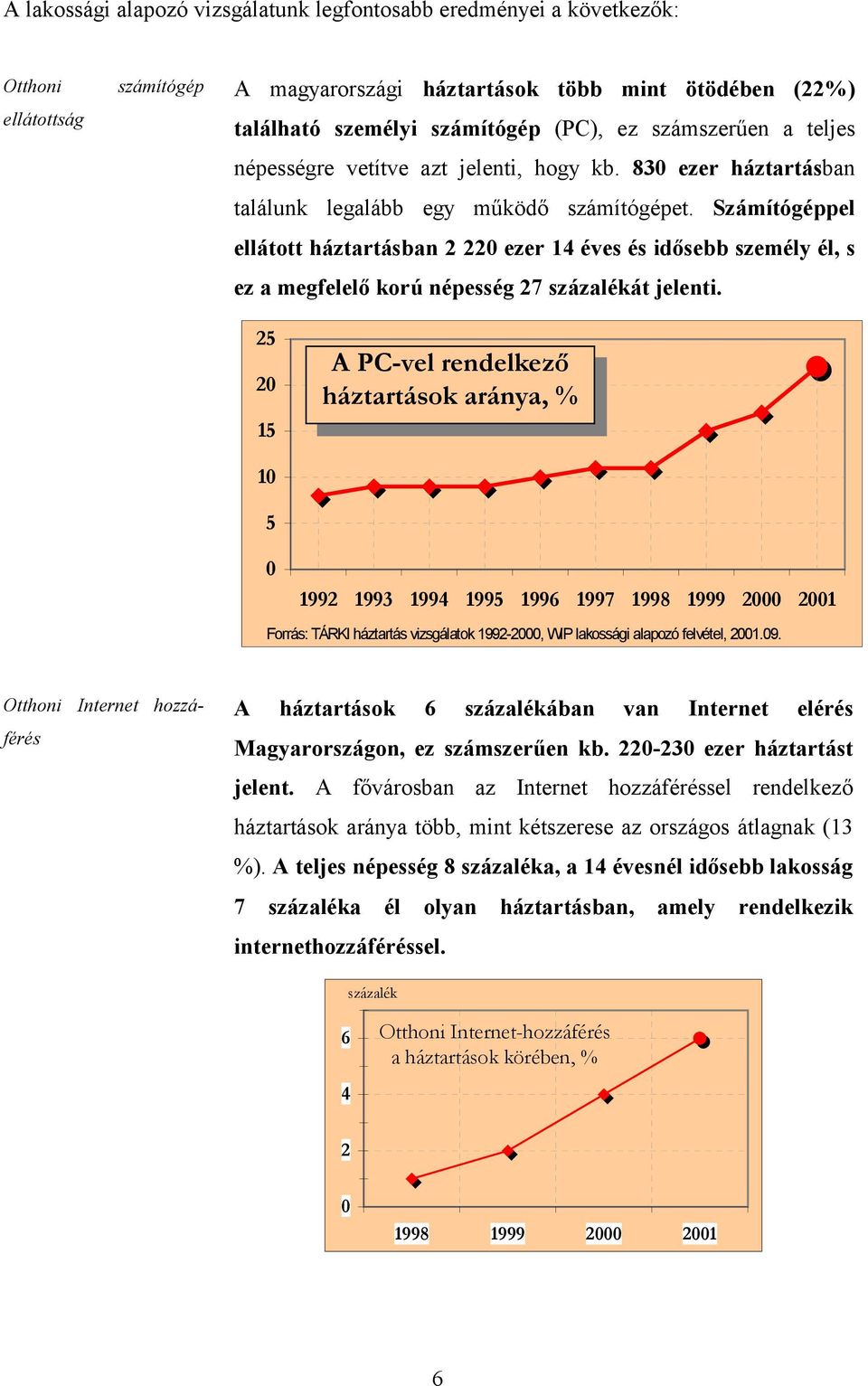 Számítógéppel ellátott háztartásban 2 220 ezer 14 éves és idősebb személy él, s ez a megfelelő korú népesség 27 százalékát jelenti.