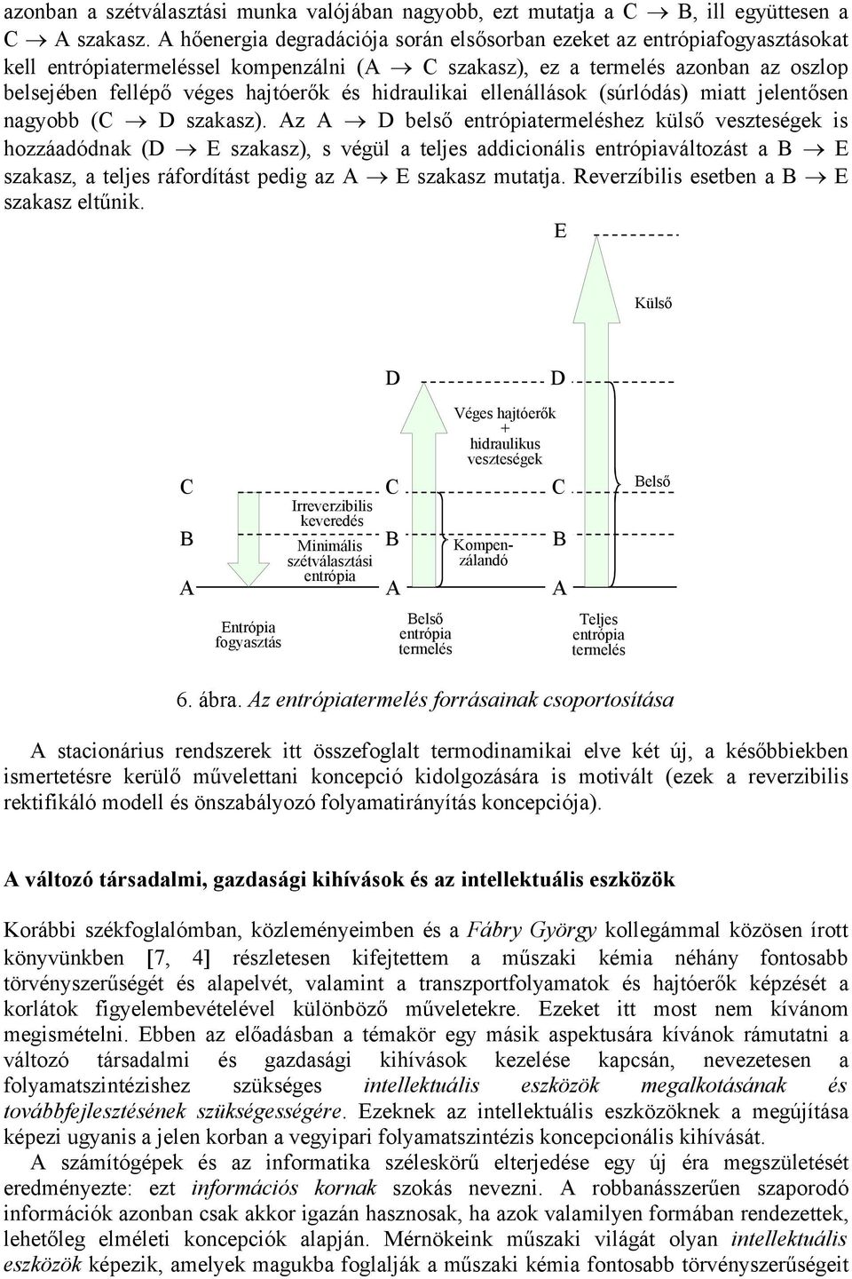 hidraulikai ellenállások (súrlódás) miatt jelentősen nagyobb (C D szakasz).