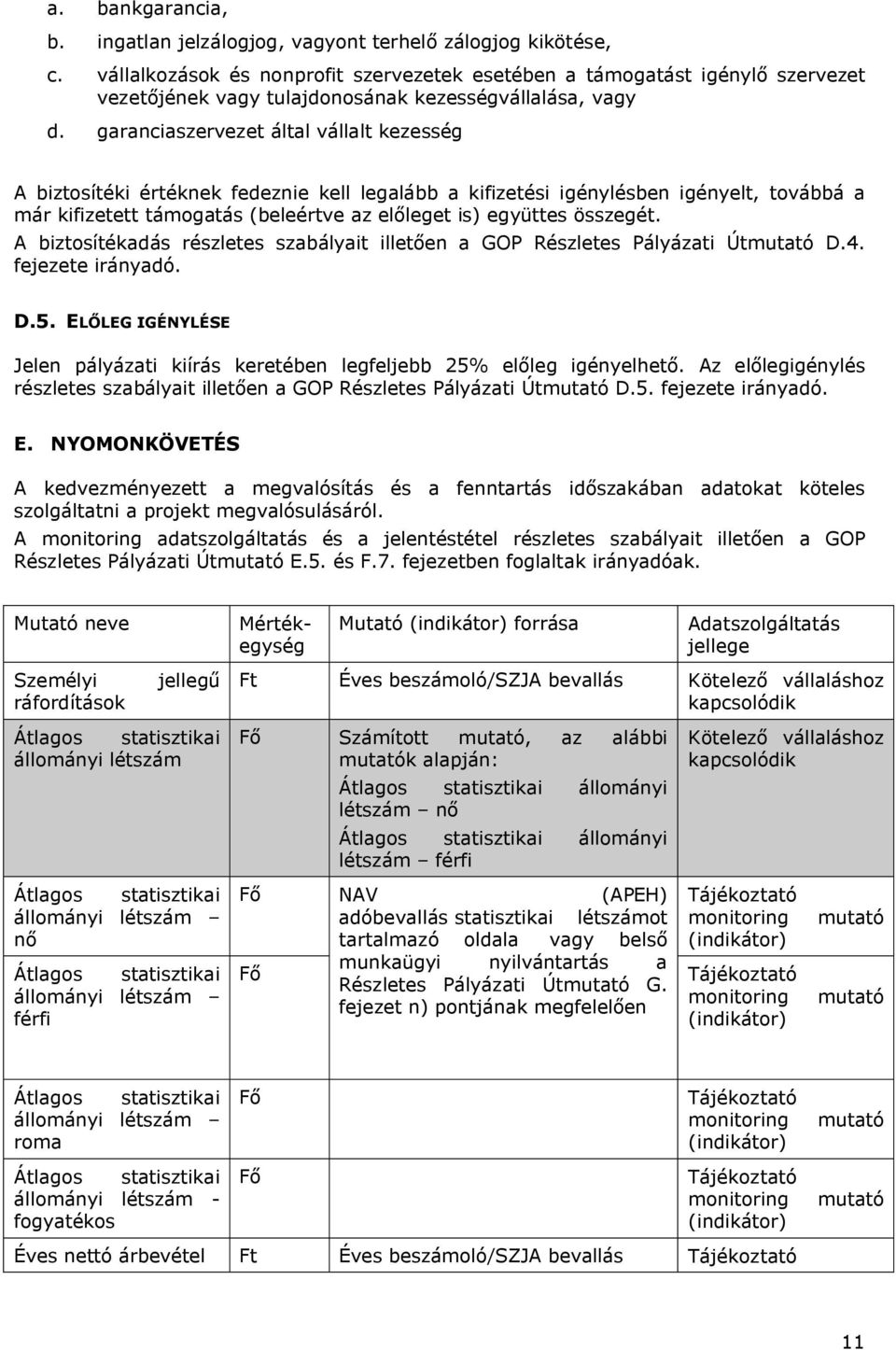 garanciaszervezet által vállalt kezesség A biztosítéki értéknek fedeznie kell legalább a kifizetési igénylésben igényelt, továbbá a már kifizetett támogatás (beleértve az előleget is) együttes