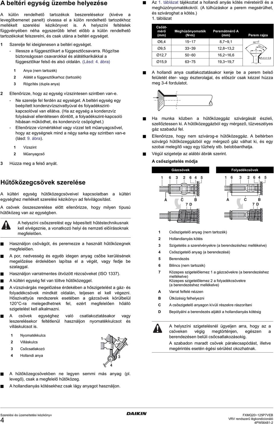 - Illessze a függesztőkart a függesztőcsavarra. Rögzítse biztonságosan csavarokkal és alátétkarikákkal a függesztőkar felső és alsó oldalán. (Lásd:.