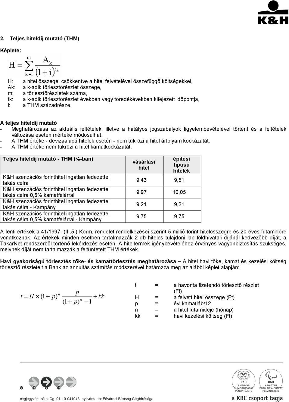 A teljes hiteldíj mutató - Meghatározása az aktuális feltételek, illetve a hatályos jogszabályok figyelembevételével történt és a feltételek változása esetén mértéke módosulhat.