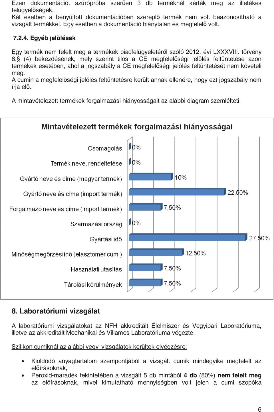 (4) bekezdésének, mely szerint tilos a CE megfelelségi jelölés feltüntetése azon termékek esetében, ahol a jogszabály a CE megfelelségi jelölés feltüntetését nem követeli meg.