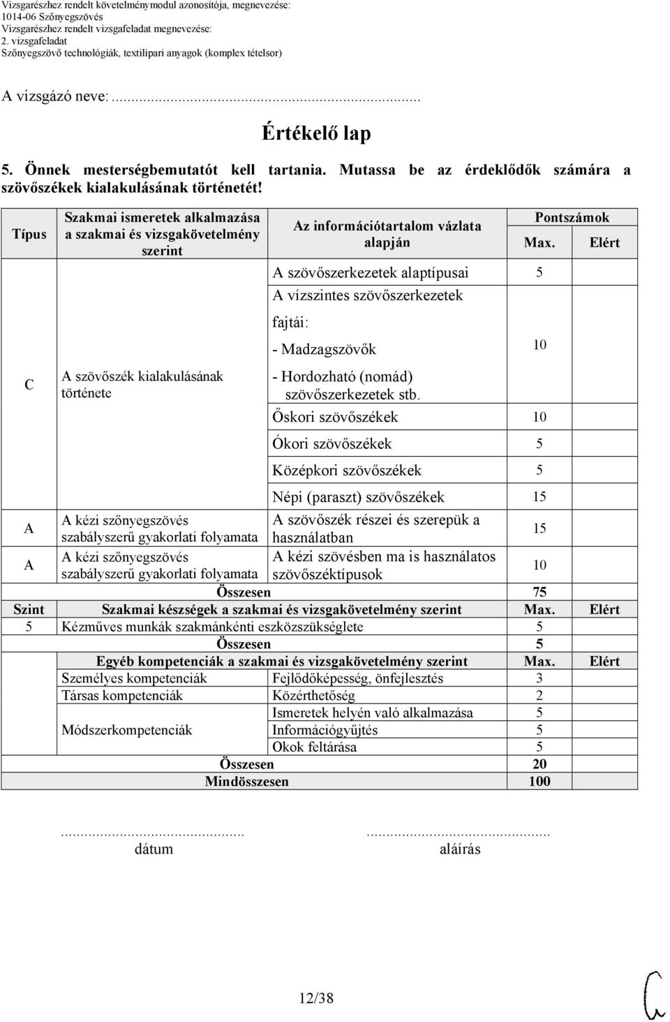 szövőszerkezetek alaptípusai 5 vízszintes szövőszerkezetek Elért fajtái: - Madzagszövők C szövőszék kialakulásának - Hordozható (nomád) története szövőszerkezetek stb.