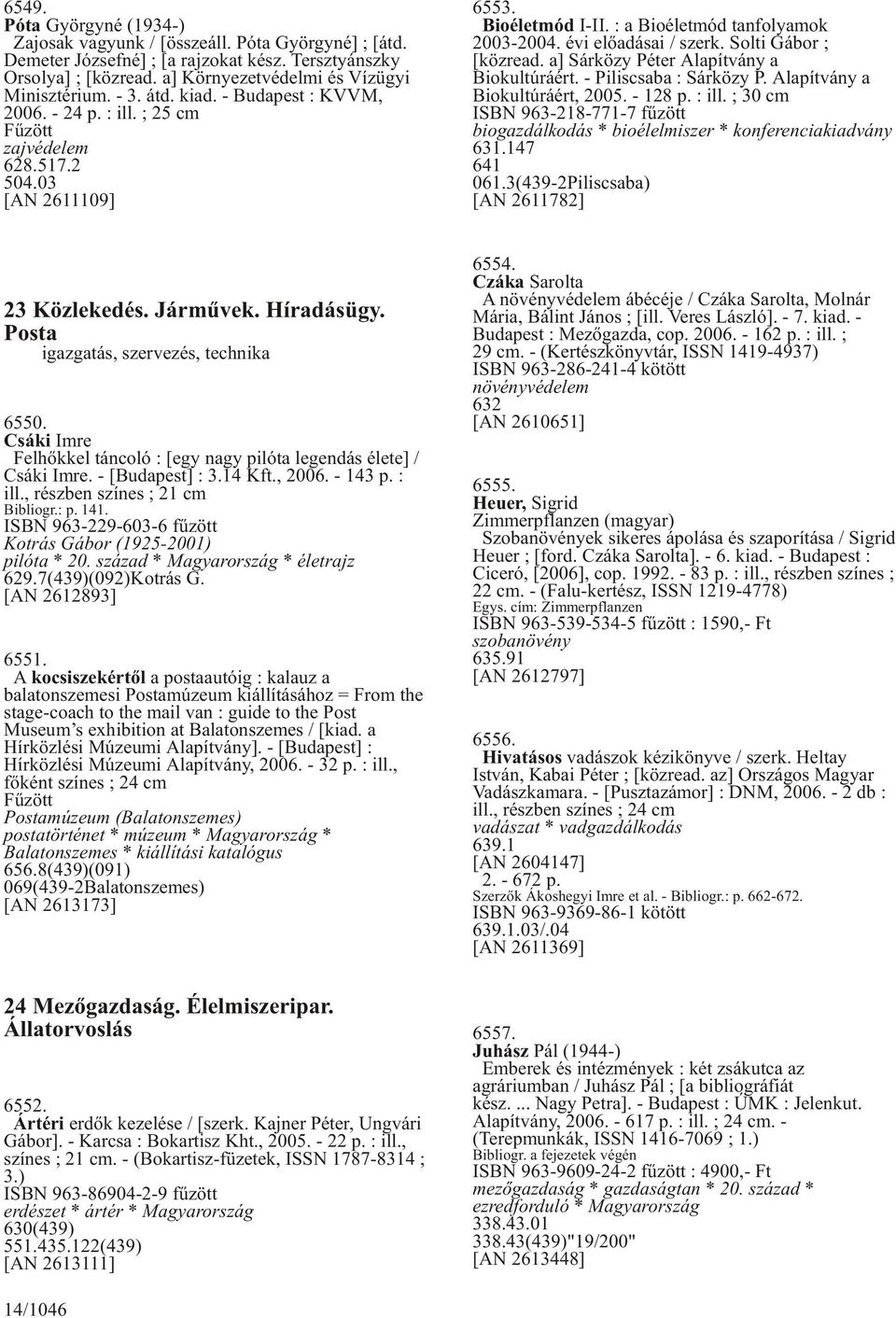 Solti Gábor ; [közread. a] Sárközy Péter Alapítvány a Biokultúráért. - Piliscsaba : Sárközy P. Alapítvány a Biokultúráért, 2005. - 128 p. : ill.