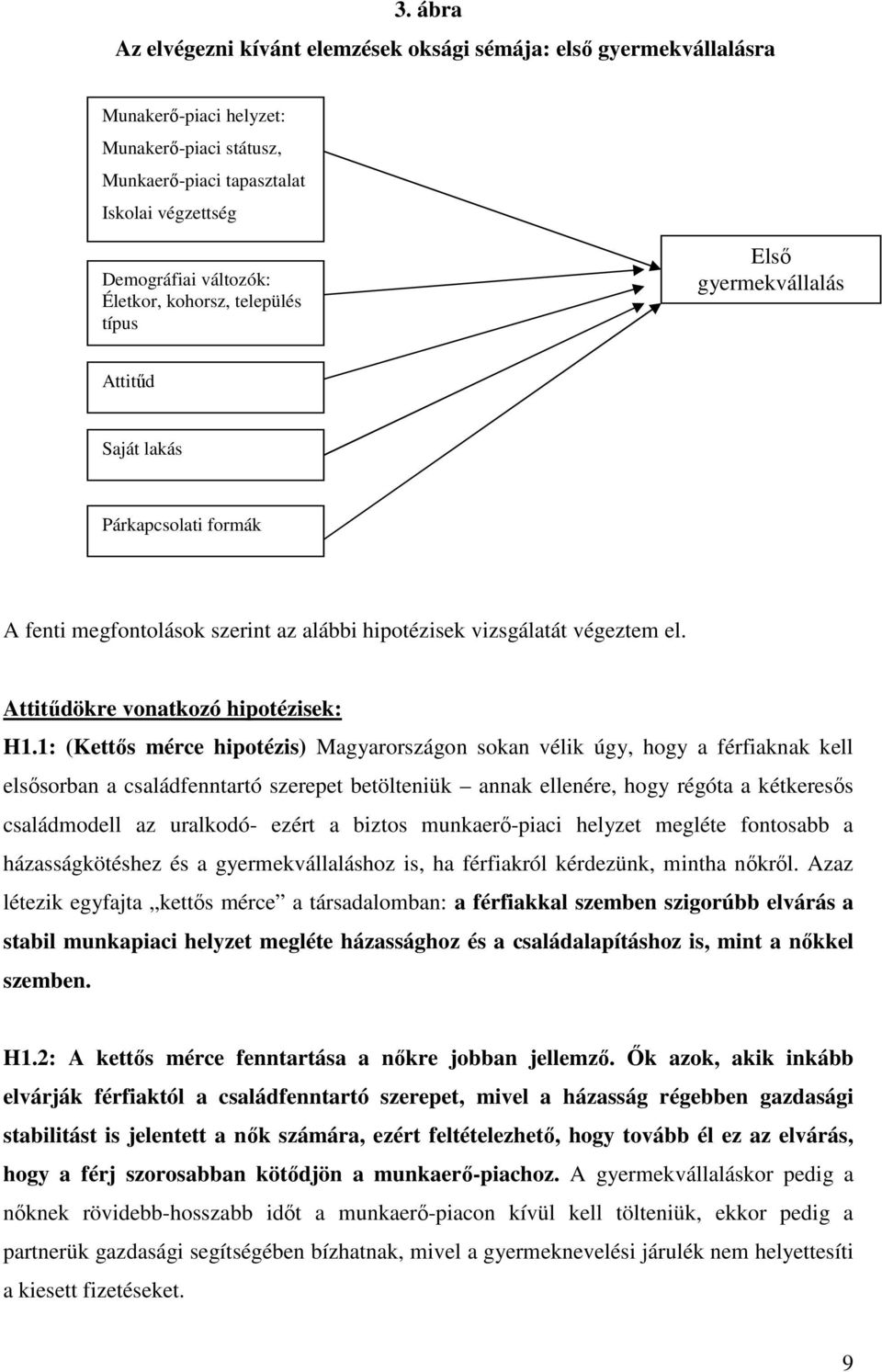 Attitűdökre vonatkozó hipotézisek: H1.