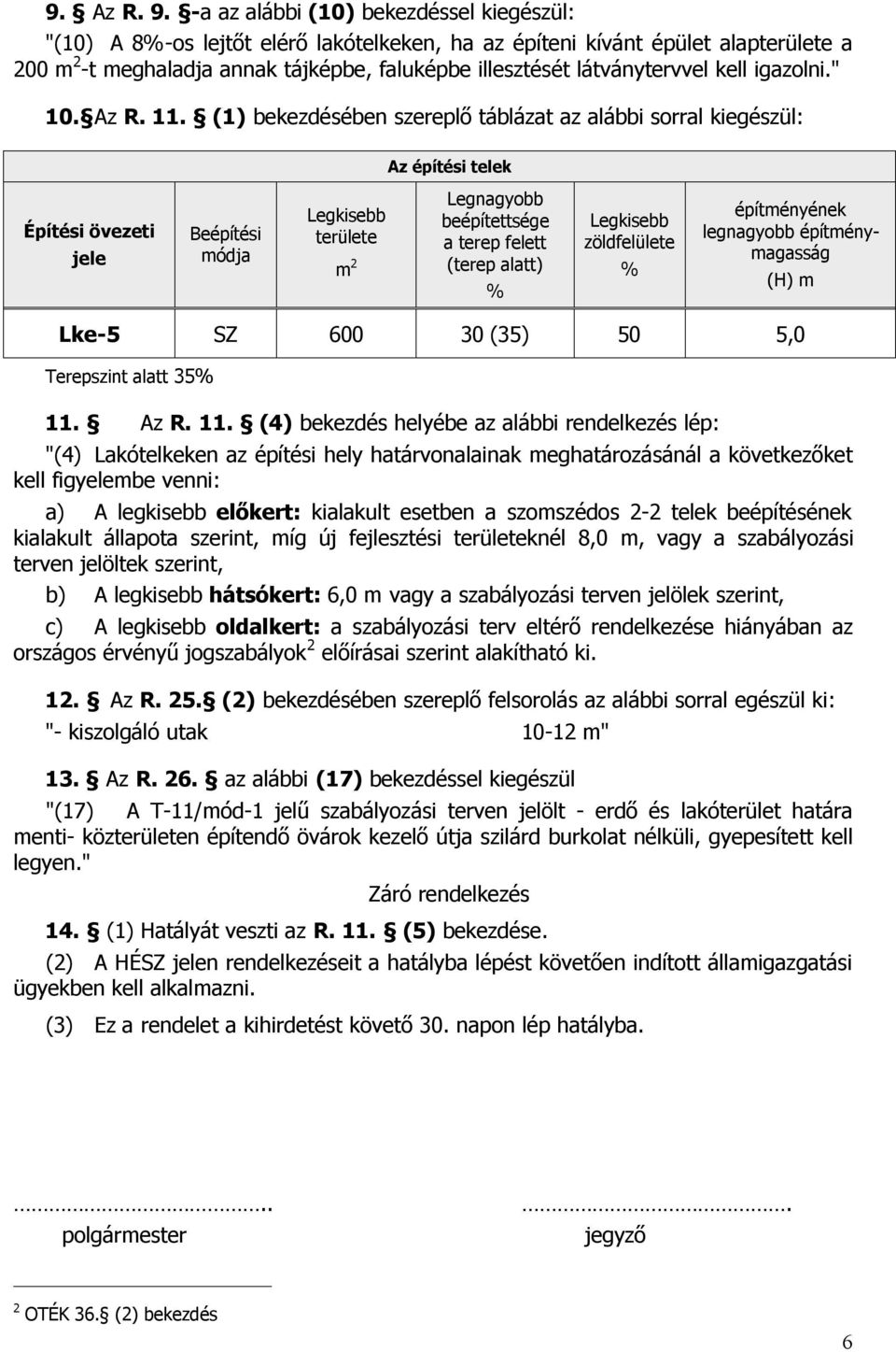 11. (4) h : " L h h h f : A előkert: u u, f 8,,, A hátsókert:,, c A