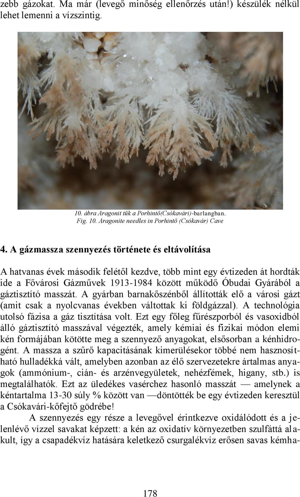 gáztisztító masszát. A gyárban barnakőszénből állították elő a városi gázt (amit csak a nyolcvanas években váltottak ki földgázzal). A technológia utolsó fázisa a gáz tisztítása volt.