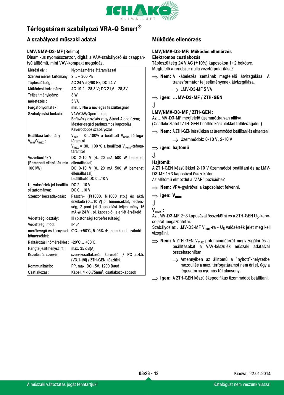 ..28,8V Teljesítményigény: 3 W méretezés : 5 VA Forgatónyomaték : min.