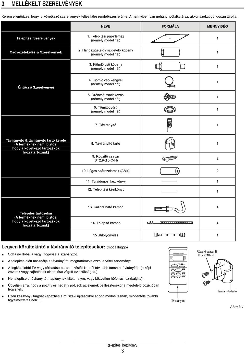 Kiömlő cső köpeny (némely modellnél) 1 Űrítőcső Szerelvényei 4. Kiömlő cső kengyel (némely modellnél) 5. Dréncső csatlakozás (némely modellnél) 6. Tömítőgyűrű (némely modellnél) 1 1 1 7.