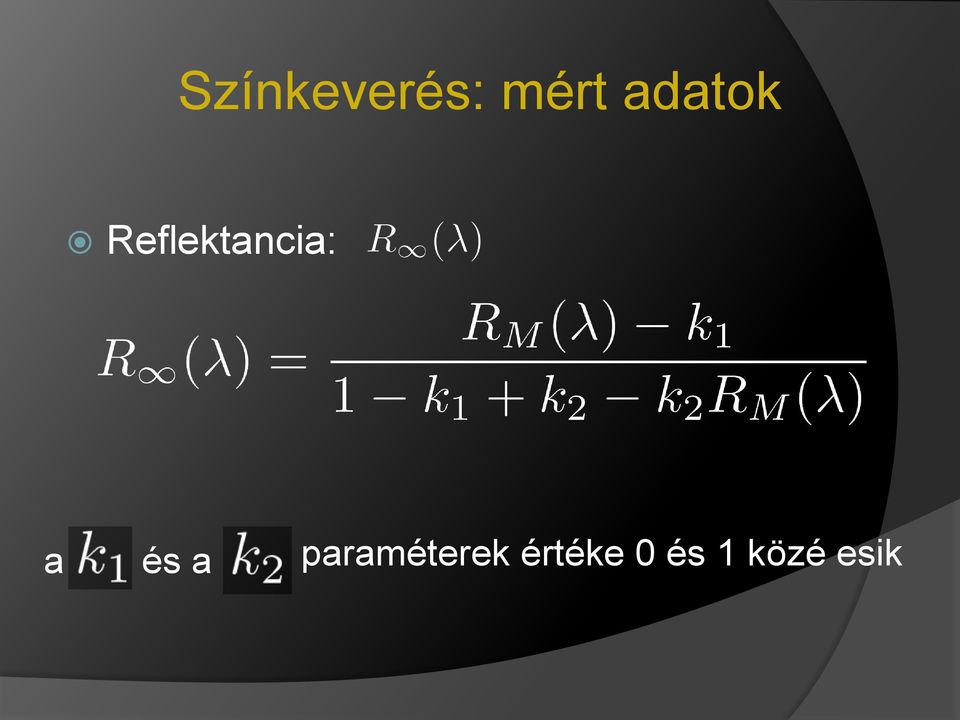 a és a paraméterek