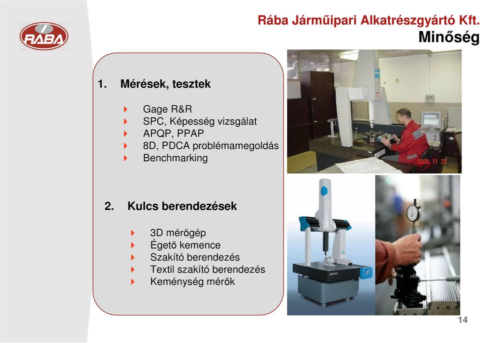 PDCA problémamegoldás Benchmarking 2.