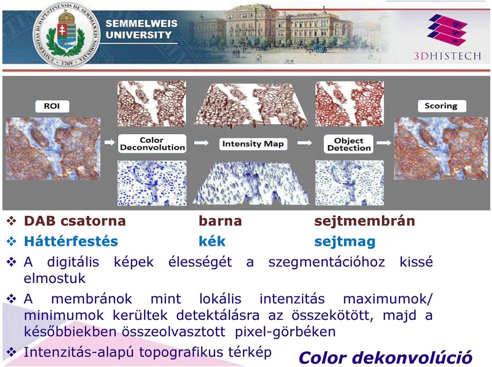 maximumok/ minimumok kerültek detektálásra az összekötött, majd a későbbiekben