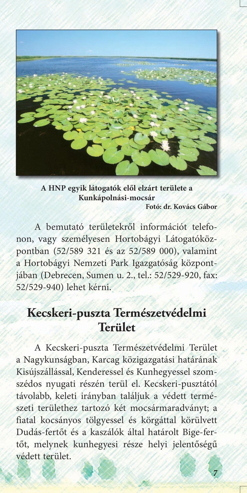 (Debrecen, Sumen u. 2., tel.: 52/529-920, fax: 52/529-940) lehet kérni.