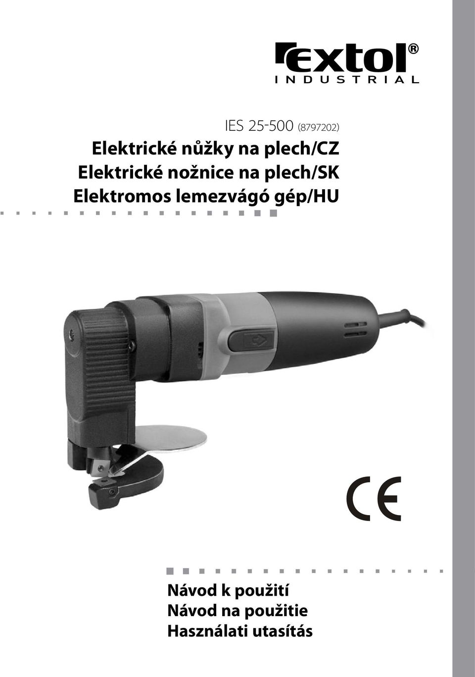 Elektromos lemezvágó gép/hu Návod k