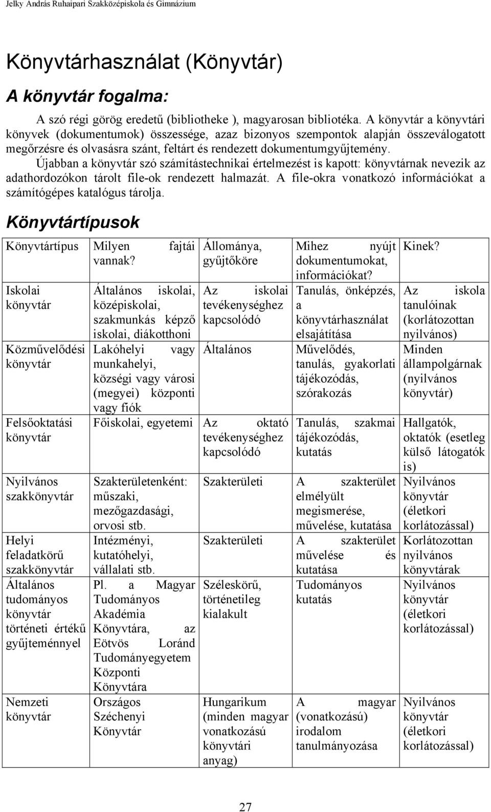 Újabban a szó számítástechnikai értelmezést is kapott: nak nevezik az adathordozókon tárolt file-ok rendezett halmazát. A file-okra vonatkozó információkat a számítógépes katalógus tárolja.