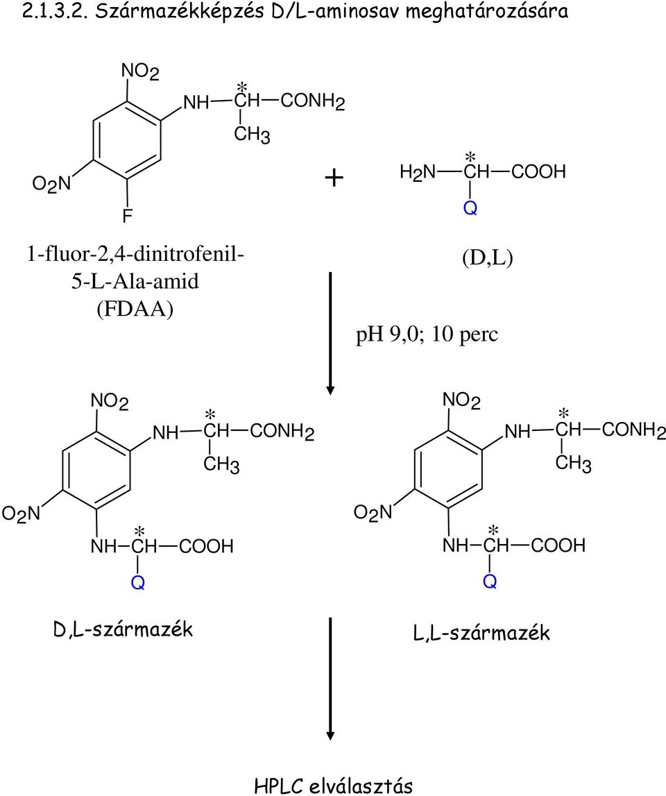 (D,L) ph 9,0; 10 perc NO2 NH * CH CONH2 NO2 NH * CH CONH2 CH3 CH3 O2N *