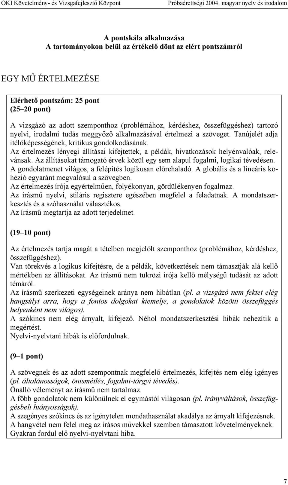 Az értelmezés lényegi állításai kifejtettek, a példák, hivatkozások helyénvalóak, relevánsak. Az állításokat támogató érvek közül egy sem alapul fogalmi, logikai tévedésen.