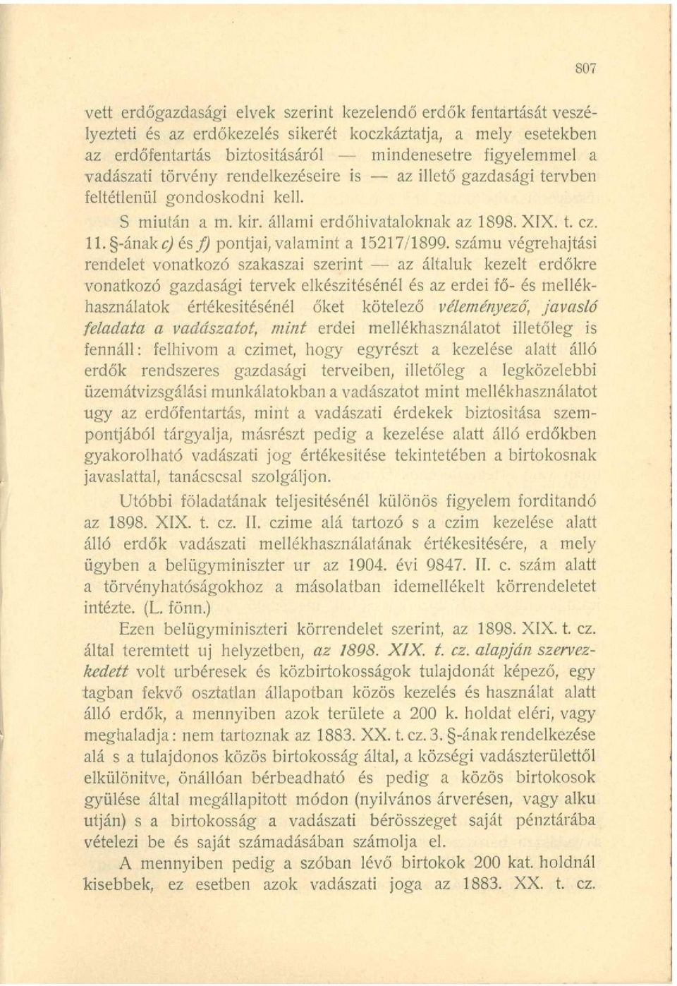 -ánakcj és f) pontjai, valamint a 15217/1899.