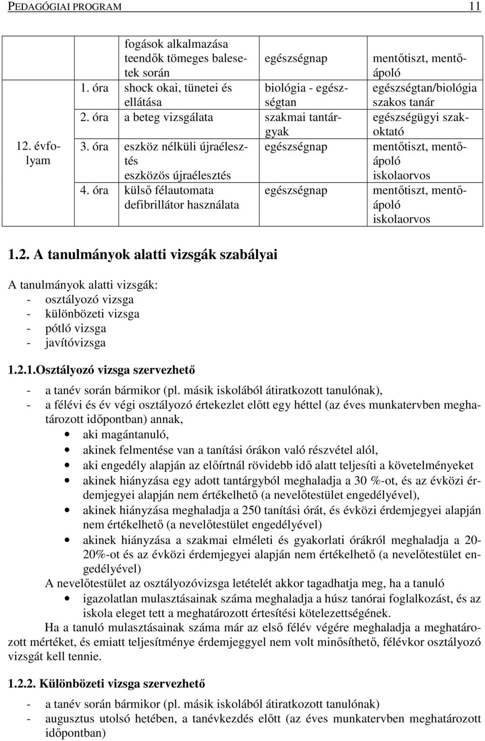 óra a beteg vizsgálata szakmai tantárgyak egészségnap egészségnap mentőtiszt, mentőápoló egészségtan/biológia szakos tanár egészségügyi szakoktató mentőtiszt, mentőápoló iskolaorvos mentőtiszt,