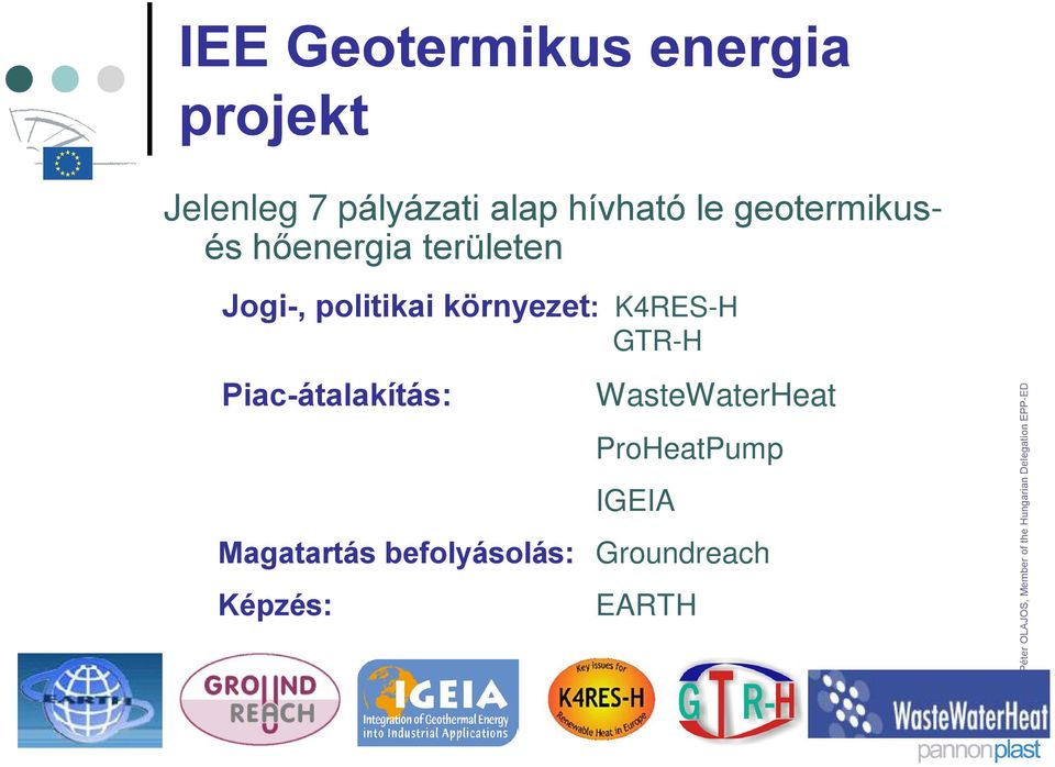 környezet: K4RES-H GTR-H Piac-átalakítás: WasteWaterHeat