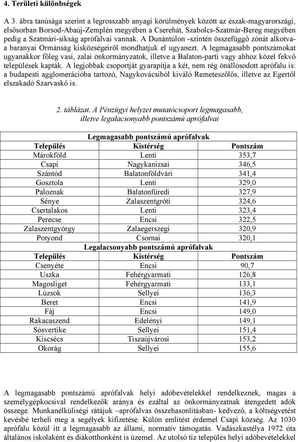 aprófalvai vannak. A Dunántúlon -szintén összefüggő zónát alkotvaa baranyai Ormánság kisközségeiről mondhatjuk el ugyanezt.