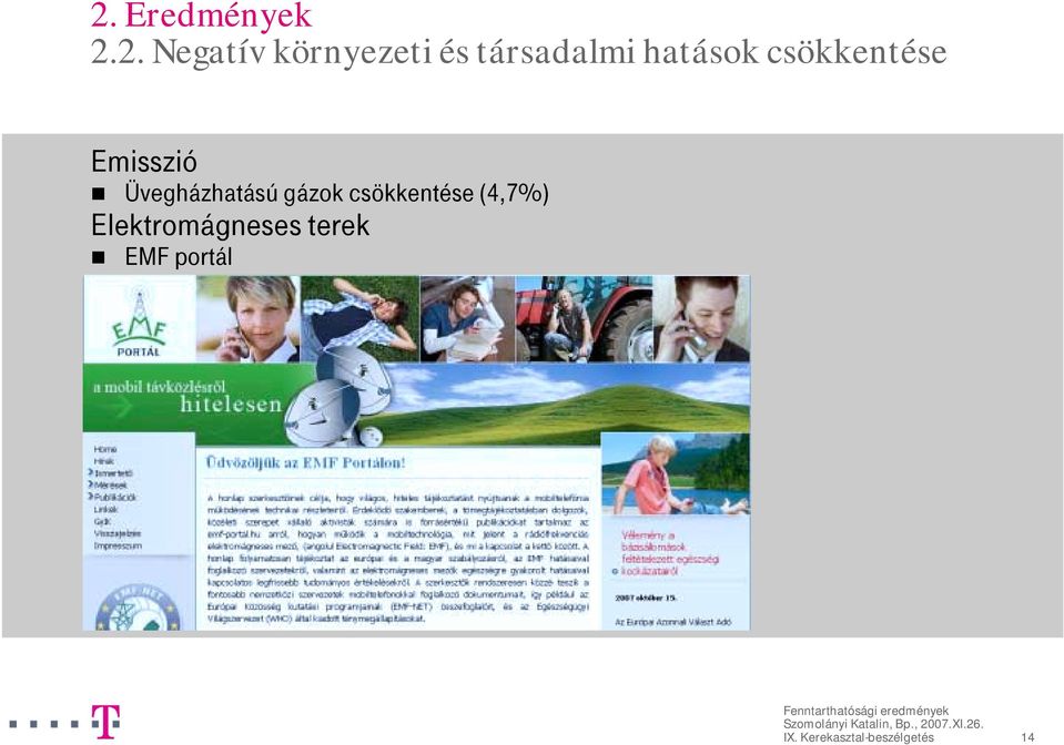 Üvegházhatású gázok csökkentése (4,7%)