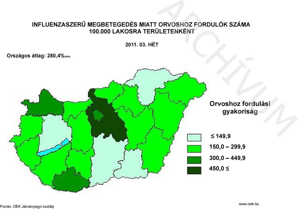 000 LAKOSRA TERÜLETENKÉNT Országos átlag: