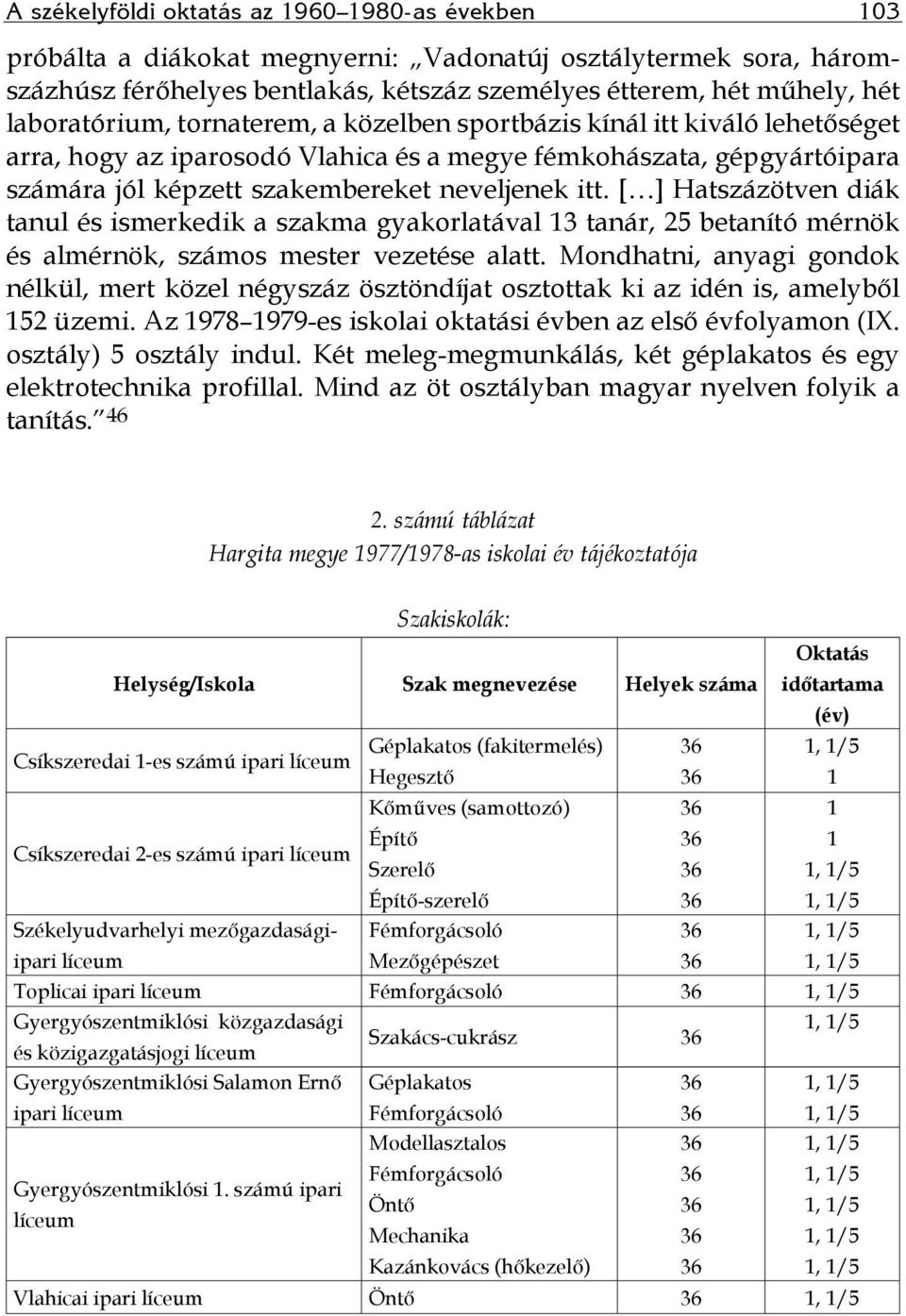 [ ] Hatszázötven diák tanul és ismerkedik a szakma gyakorlatával 13 tanár, 25 betanító mérnök és almérnök, számos mester vezetése alatt.