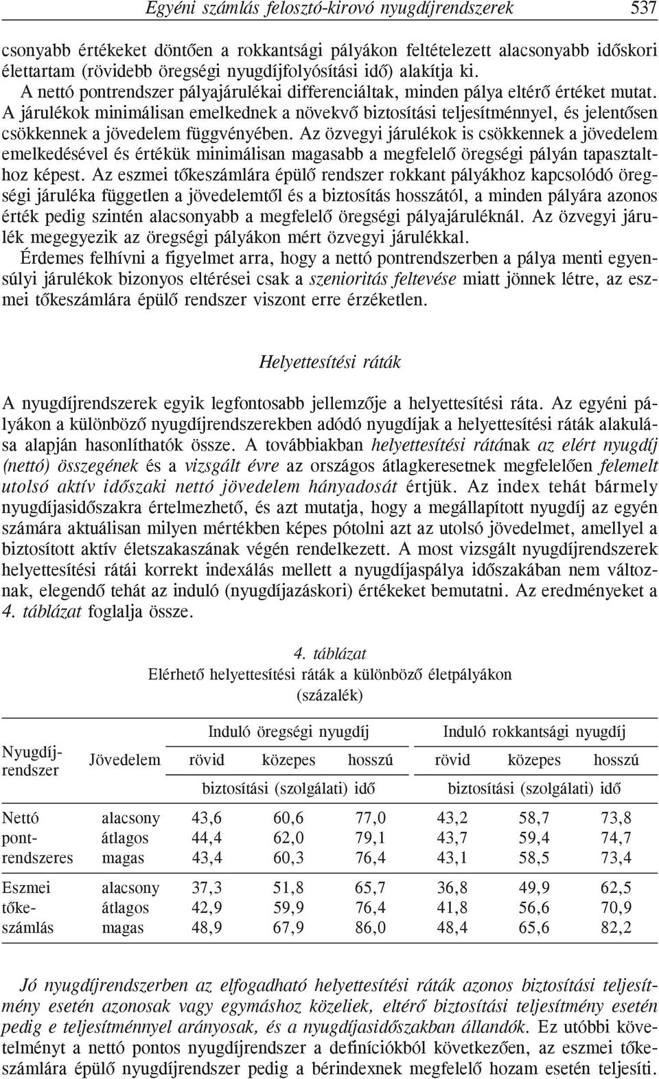 A járulékok minimálisan emelkednek a növekvõ biztosítási teljesítménnyel, és jelentõsen csökkennek a jövedelem függvényében.