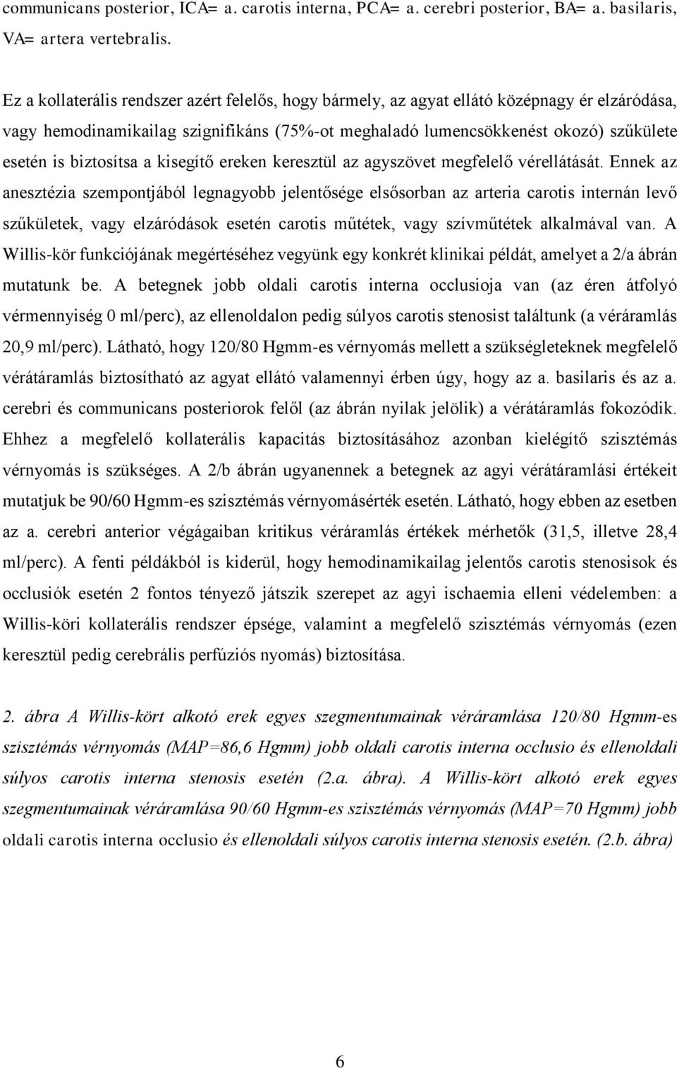 biztosítsa a kisegítő ereken keresztül az agyszövet megfelelő vérellátását.