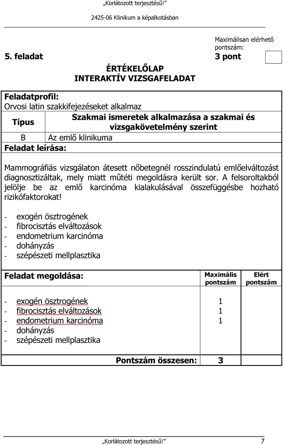 - exogén ösztrogének - fibrocisztás elváltozások - endometrium karcinóma - dohányzás - szépészeti mellplasztika - exogén ösztrogének -