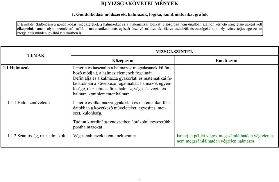 ismeretanyagként kell elképzelni, hanem olyan szemléletformáló, a matematikaoktatás egészét átszövő módszerek, illetve eszközök összességeként, amely szinte teljes egészében megjelenik minden további