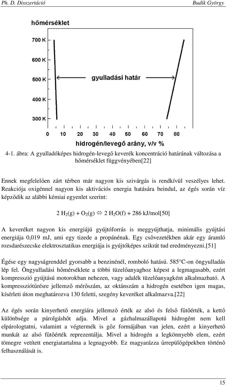 kis energiájú gyújtóforrás is meggyújthatja, minimális gyújtási energiája 0,019 mj, ami egy tizede a propánénak.