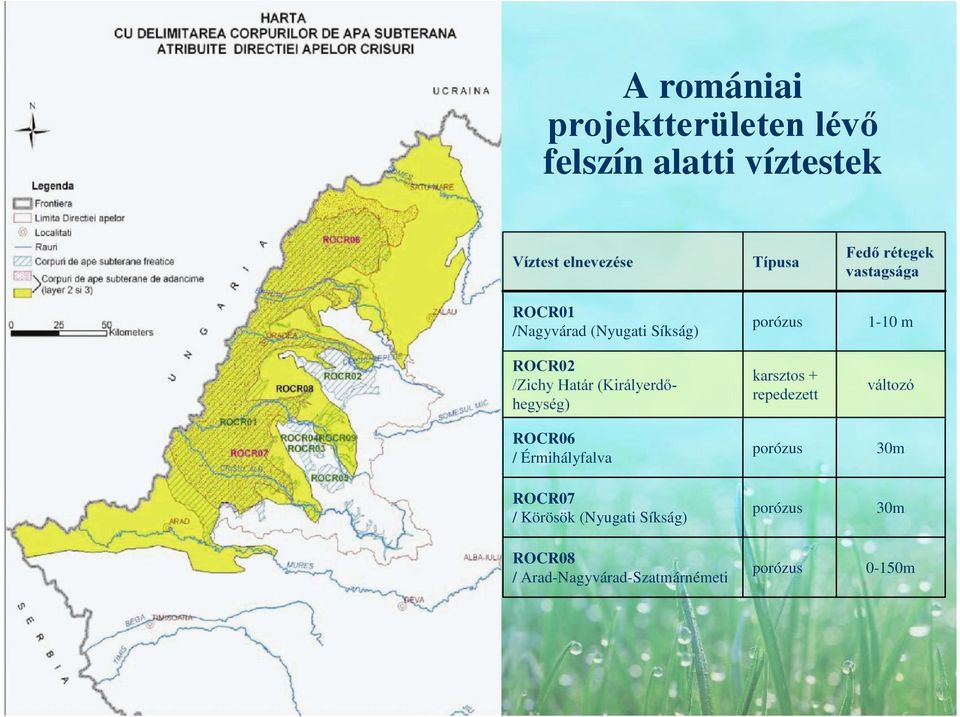 (Királyerdőhegység) karsztos + repedezett változó ROCR06 / Érmihályfalva porózus 30m