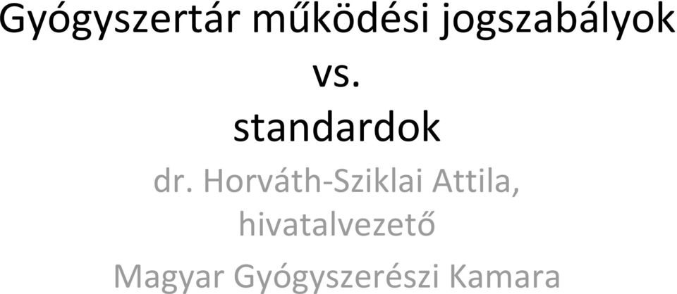 standardok dr.