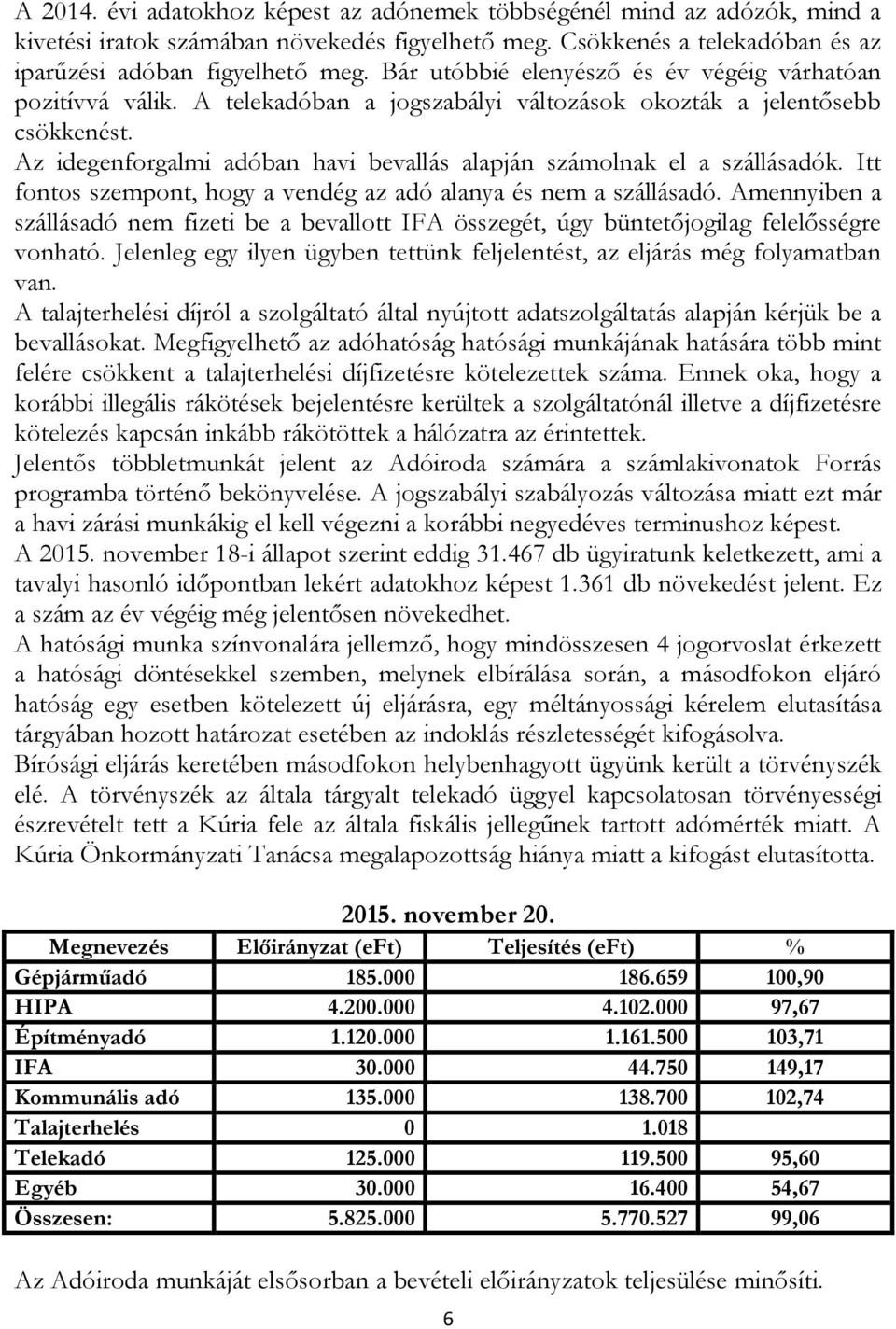 Az idegenforgalmi adóban havi bevallás alapján számolnak el a szállásadók. Itt fontos szempont, hogy a vendég az adó alanya és nem a szállásadó.