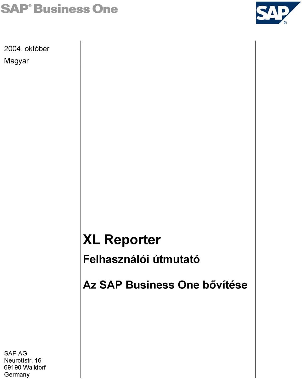 Az SAP Business One bővítése