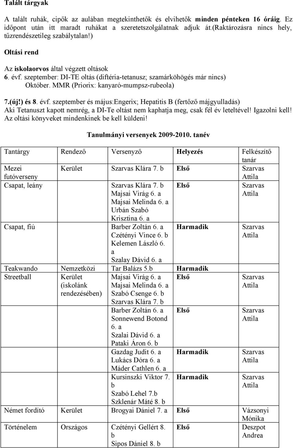 MMR (Priorix: kanyaró-mumpsz-rueola) 7.(új!) és 8. évf.