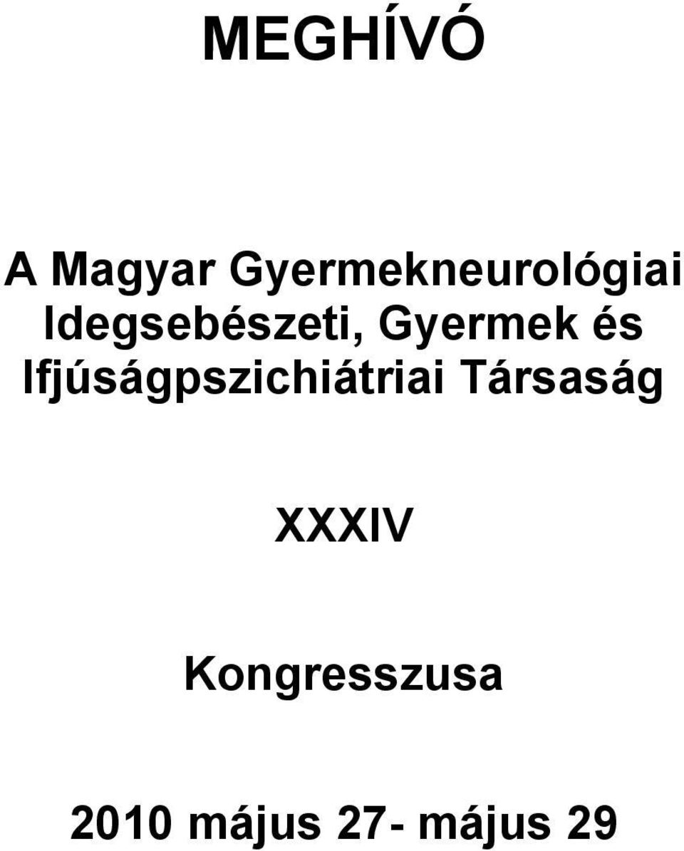 Gyermek és Ifjúságpszichiátriai