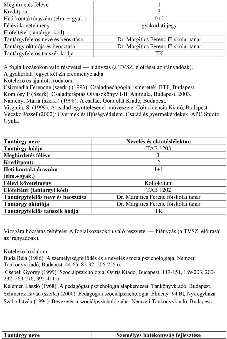 Virginia, S. (1999): A család együttélésének művészete. Coincidencia Kiadó, Budapest. Veczkó József (2002): Gyermek és ifjúságvédelem. Család és gyermekérdekek. APC Stúdió, Gyula.