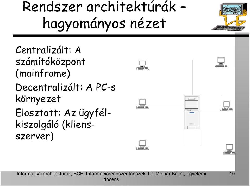 (mainframe) Decentralizált: A PC-s