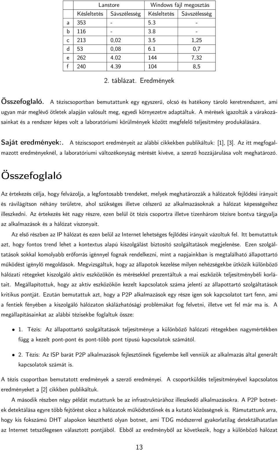 A mérések igazolták a várakozásainkat és a rendszer képes volt a laboratóriumi körülmények között megfelelő teljesítmény produkálására. Saját eredmények:.