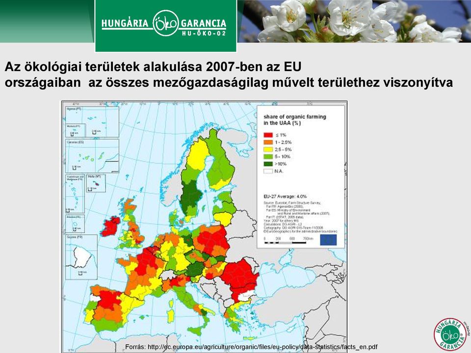 területhez viszonyítva Forrás: http://ec.europa.