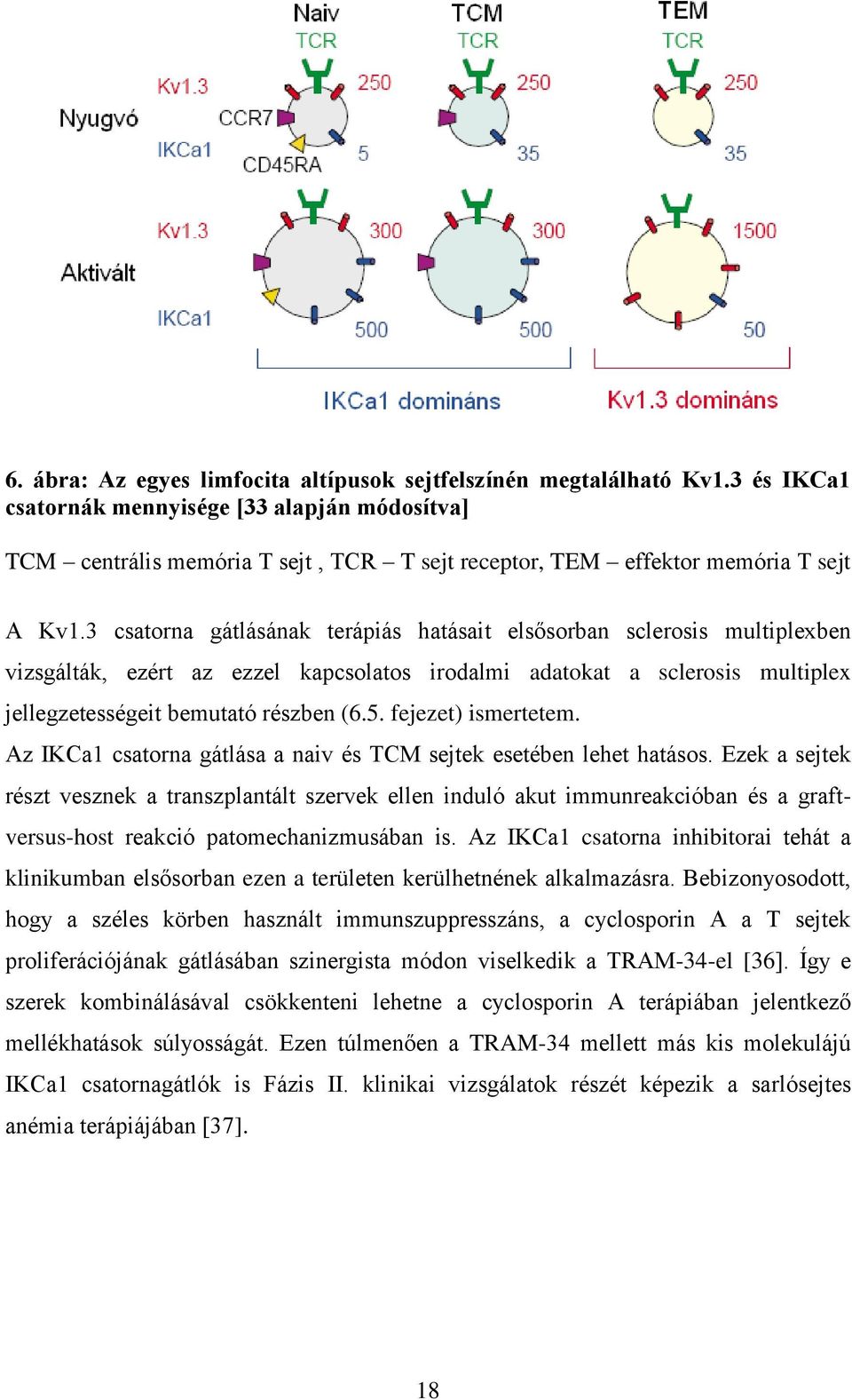 3 csatorna gátlásának terápiás hatásait elsősorban sclerosis multiplexben vizsgálták, ezért az ezzel kapcsolatos irodalmi adatokat a sclerosis multiplex jellegzetességeit bemutató részben (6.5.