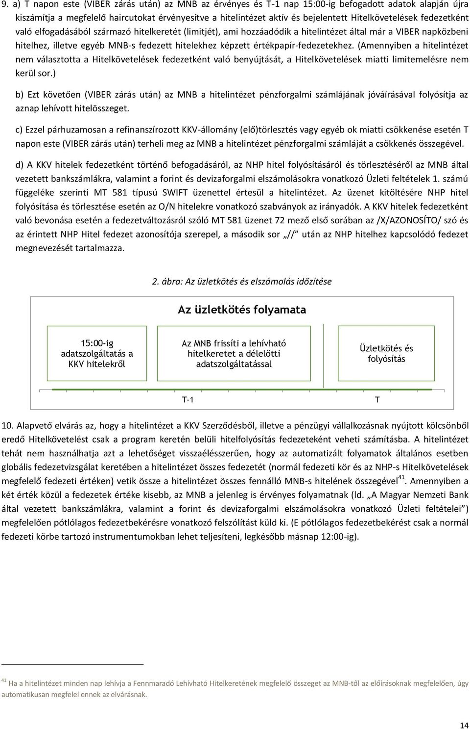 értékpapír-fedezetekhez. (Amennyiben a hitelintézet nem választotta a Hitelkövetelések fedezetként való benyújtását, a Hitelkövetelések miatti limitemelésre nem kerül sor.