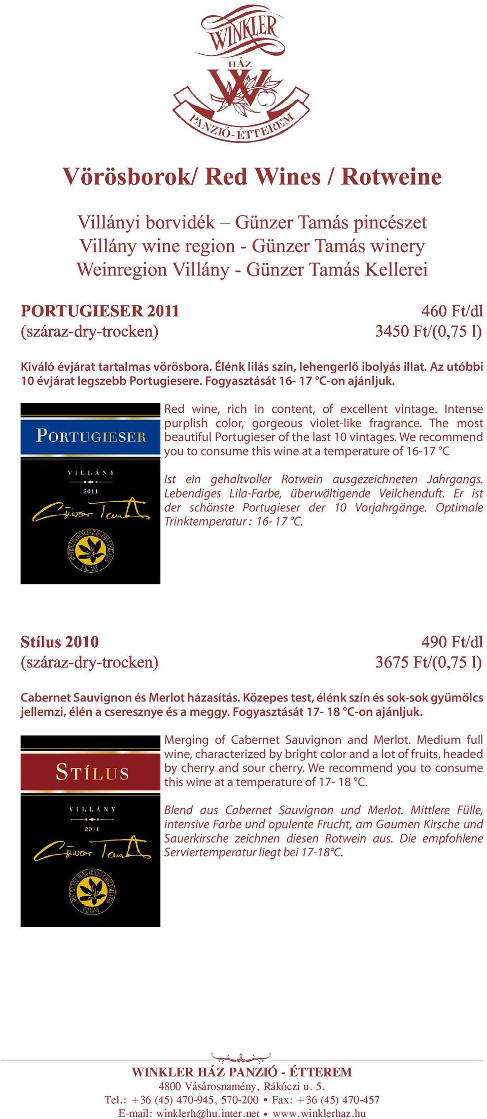 We recommend you to consume this wine at a temperature of 16-17 C pqrsturvntwvltxyz{ } d ƒ efgf Ist ein gehaltvoller Rotwein ausgezeichneten Jahrgangs.